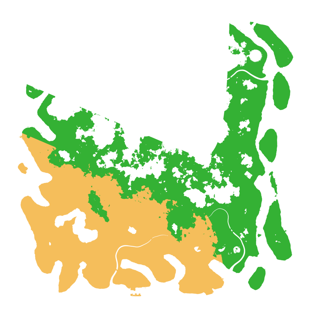 Biome Rust Map: Procedural Map, Size: 4500, Seed: 92824685