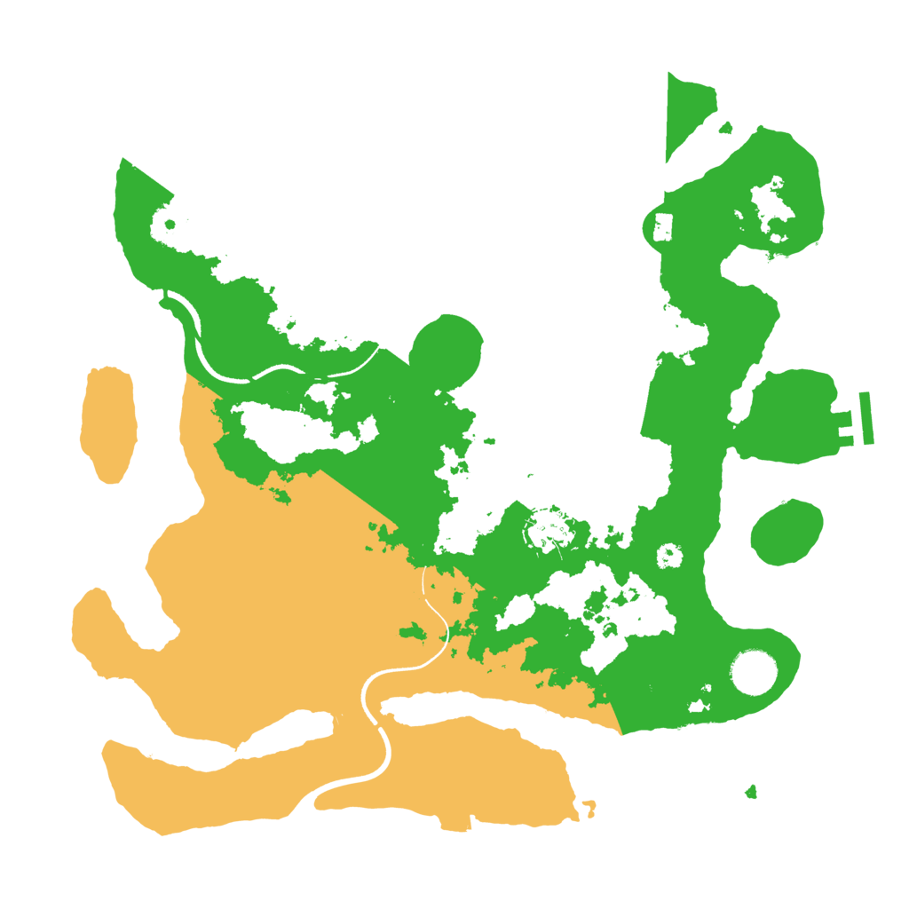 Biome Rust Map: Procedural Map, Size: 3500, Seed: 828556490