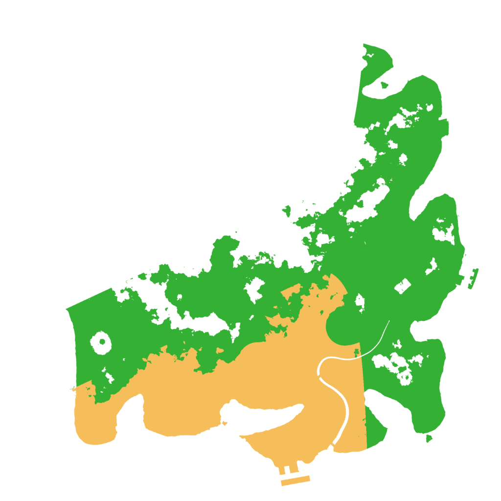 Biome Rust Map: Procedural Map, Size: 3500, Seed: 86853193