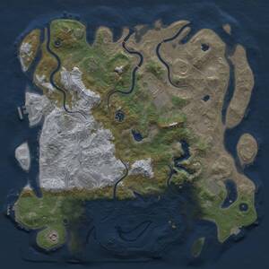 Thumbnail Rust Map: Procedural Map, Size: 4500, Seed: 1999215906, 16 Monuments