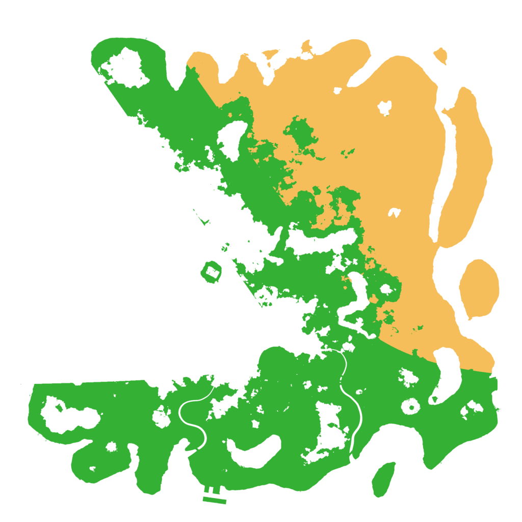 Biome Rust Map: Procedural Map, Size: 4500, Seed: 1999215906