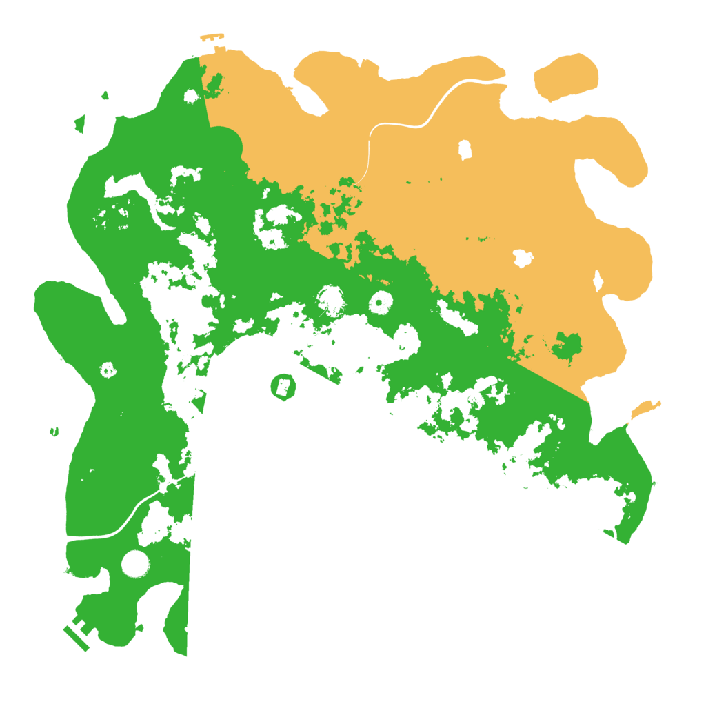 Biome Rust Map: Procedural Map, Size: 4500, Seed: 1645432307