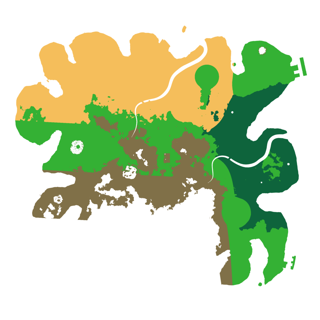 Biome Rust Map: Procedural Map, Size: 3500, Seed: 9316872