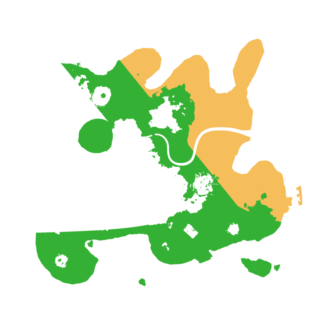 Biome Rust Map: Procedural Map, Size: 2500, Seed: 1881