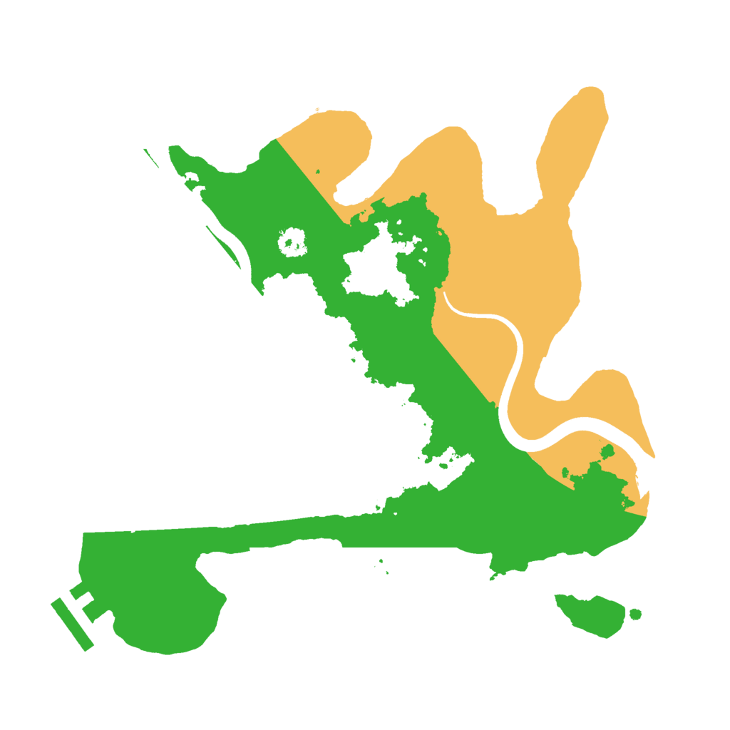 Biome Rust Map: Procedural Map, Size: 2500, Seed: 1881