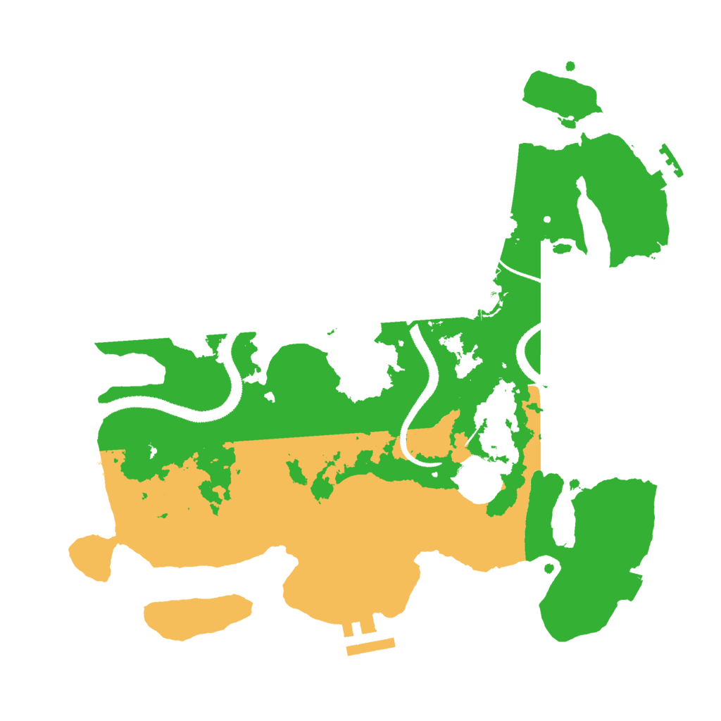 Biome Rust Map: Procedural Map, Size: 3000, Seed: 859377257