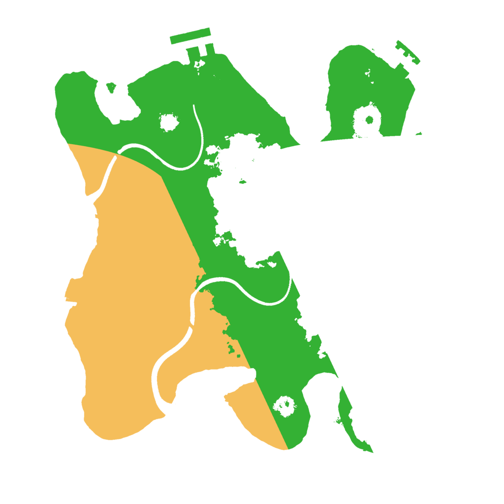 Biome Rust Map: Procedural Map, Size: 2500, Seed: 1310573568