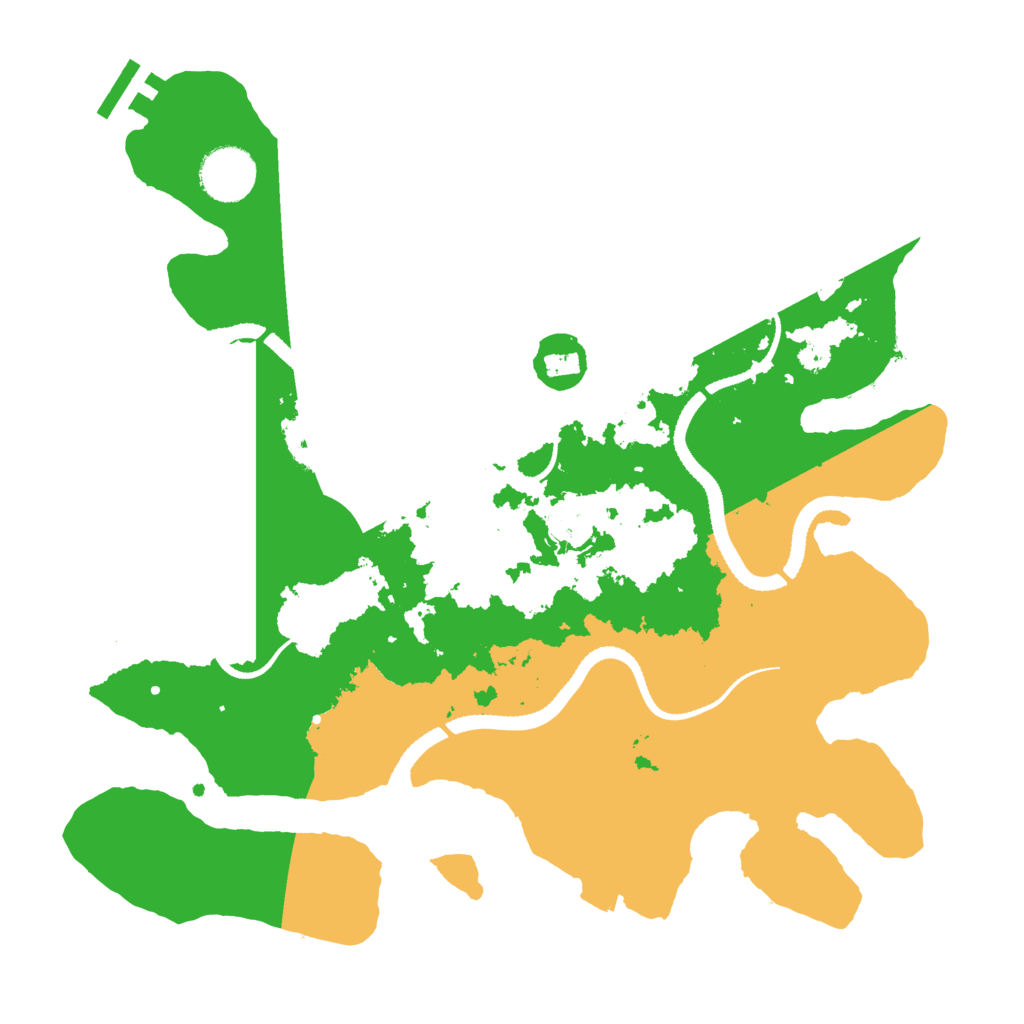 Biome Rust Map: Procedural Map, Size: 3250, Seed: 358313591