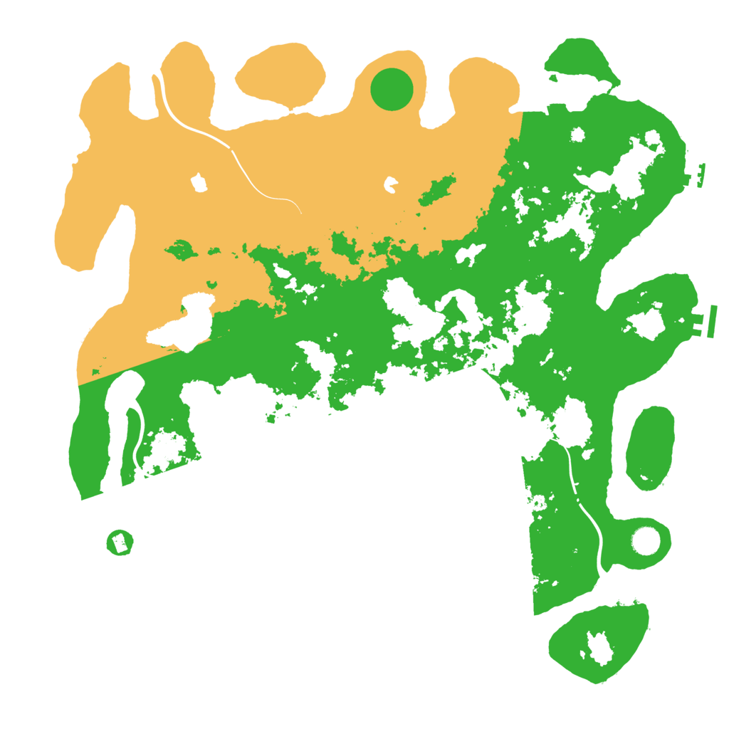 Biome Rust Map: Procedural Map, Size: 4500, Seed: 1803386215