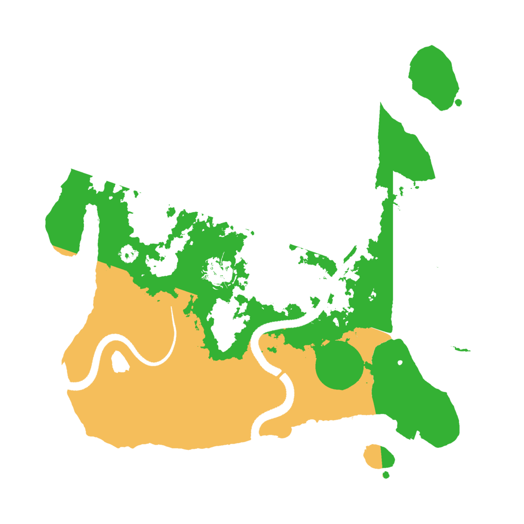 Biome Rust Map: Procedural Map, Size: 3000, Seed: 64869