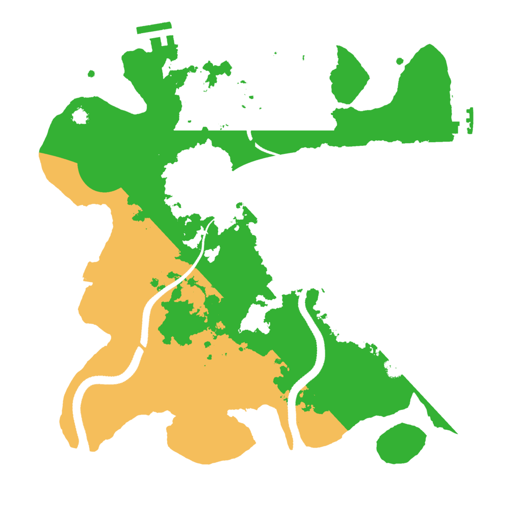 Biome Rust Map: Procedural Map, Size: 3000, Seed: 290219818