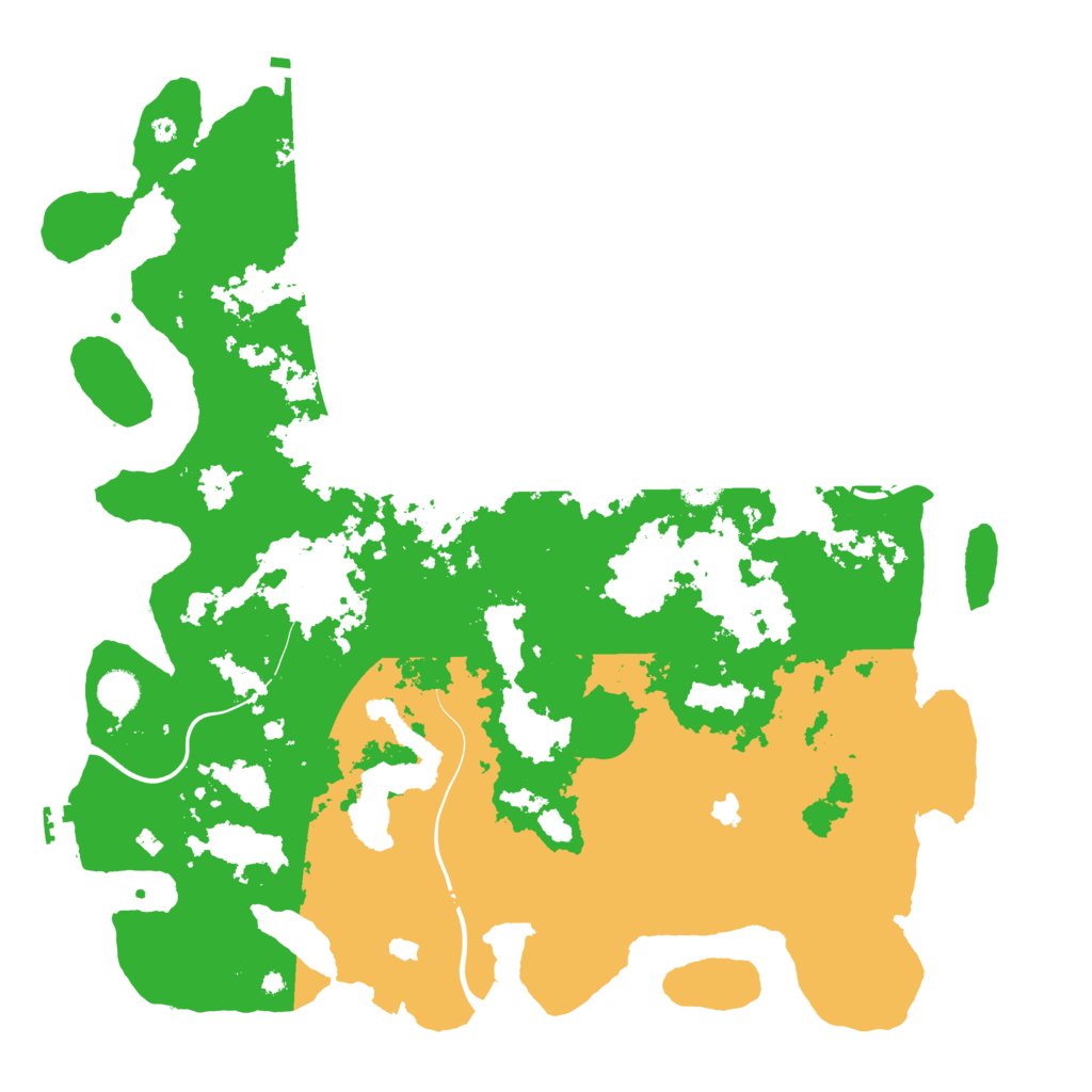 Biome Rust Map: Procedural Map, Size: 4500, Seed: 2070519486