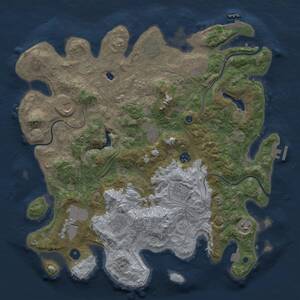 Thumbnail Rust Map: Procedural Map, Size: 4250, Seed: 431623494, 16 Monuments