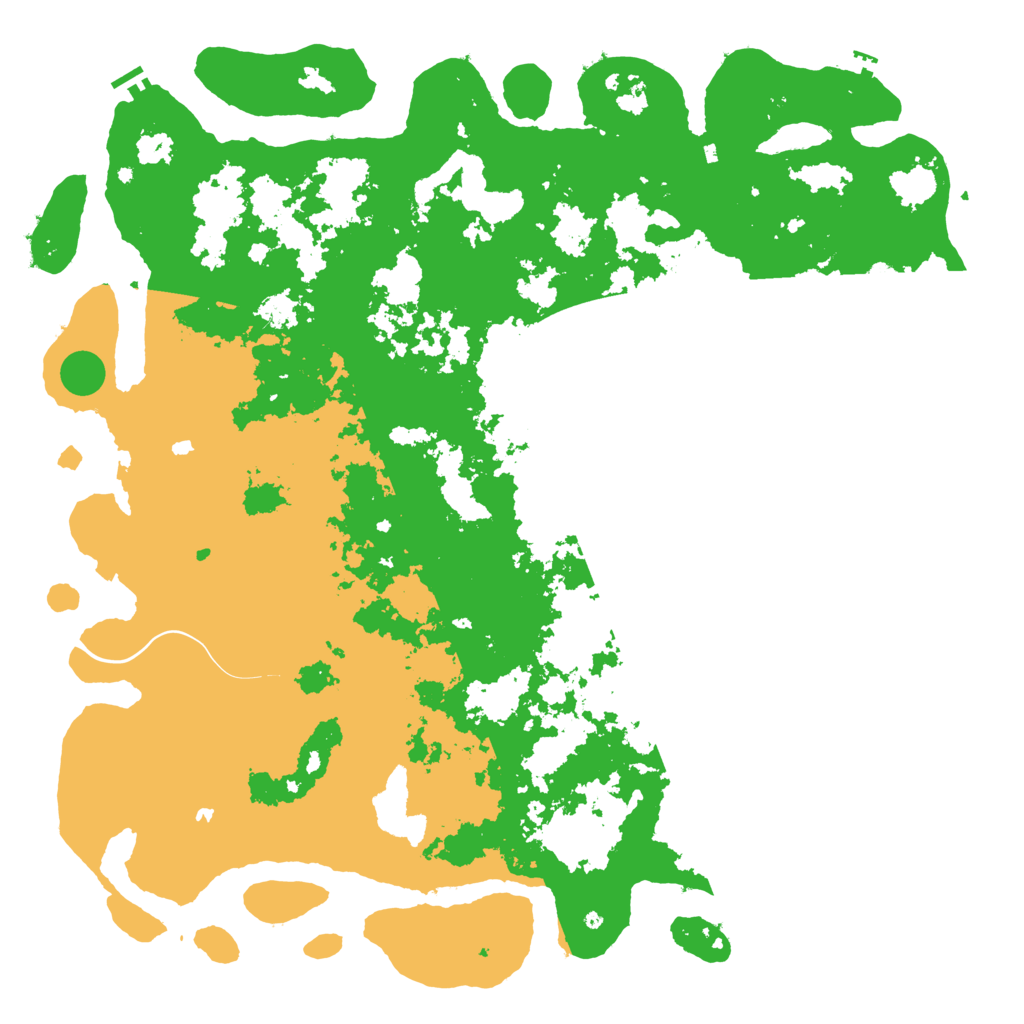 Biome Rust Map: Procedural Map, Size: 6000, Seed: 1235546