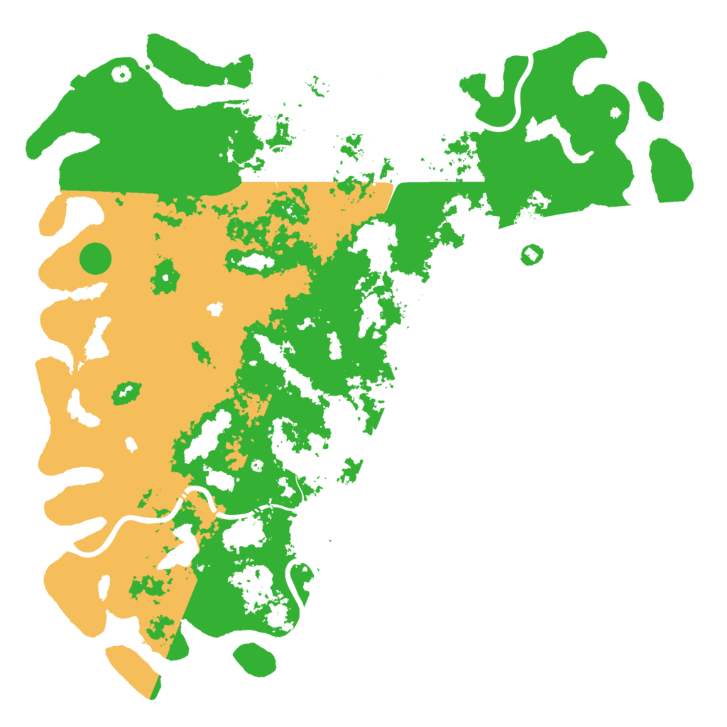 Biome Rust Map: Procedural Map, Size: 6000, Seed: 757575