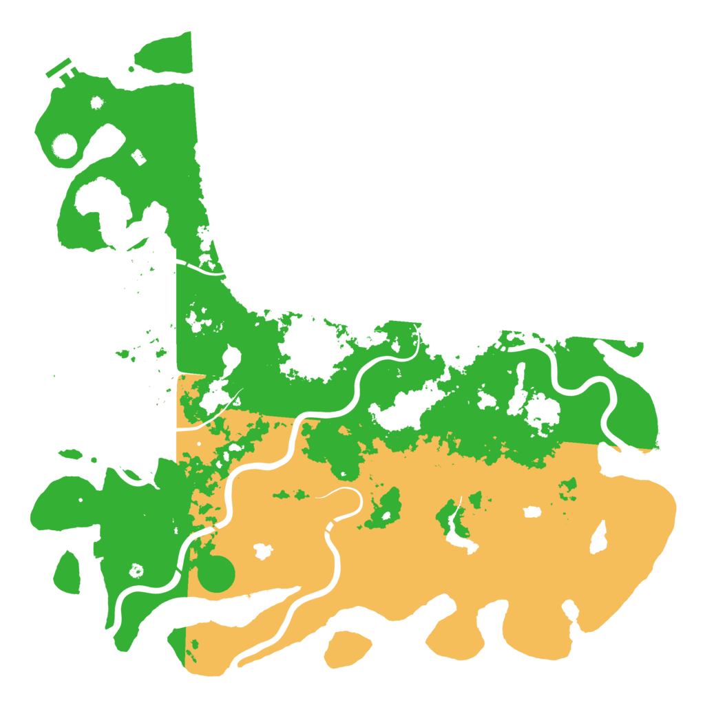 Biome Rust Map: Procedural Map, Size: 5000, Seed: 11412