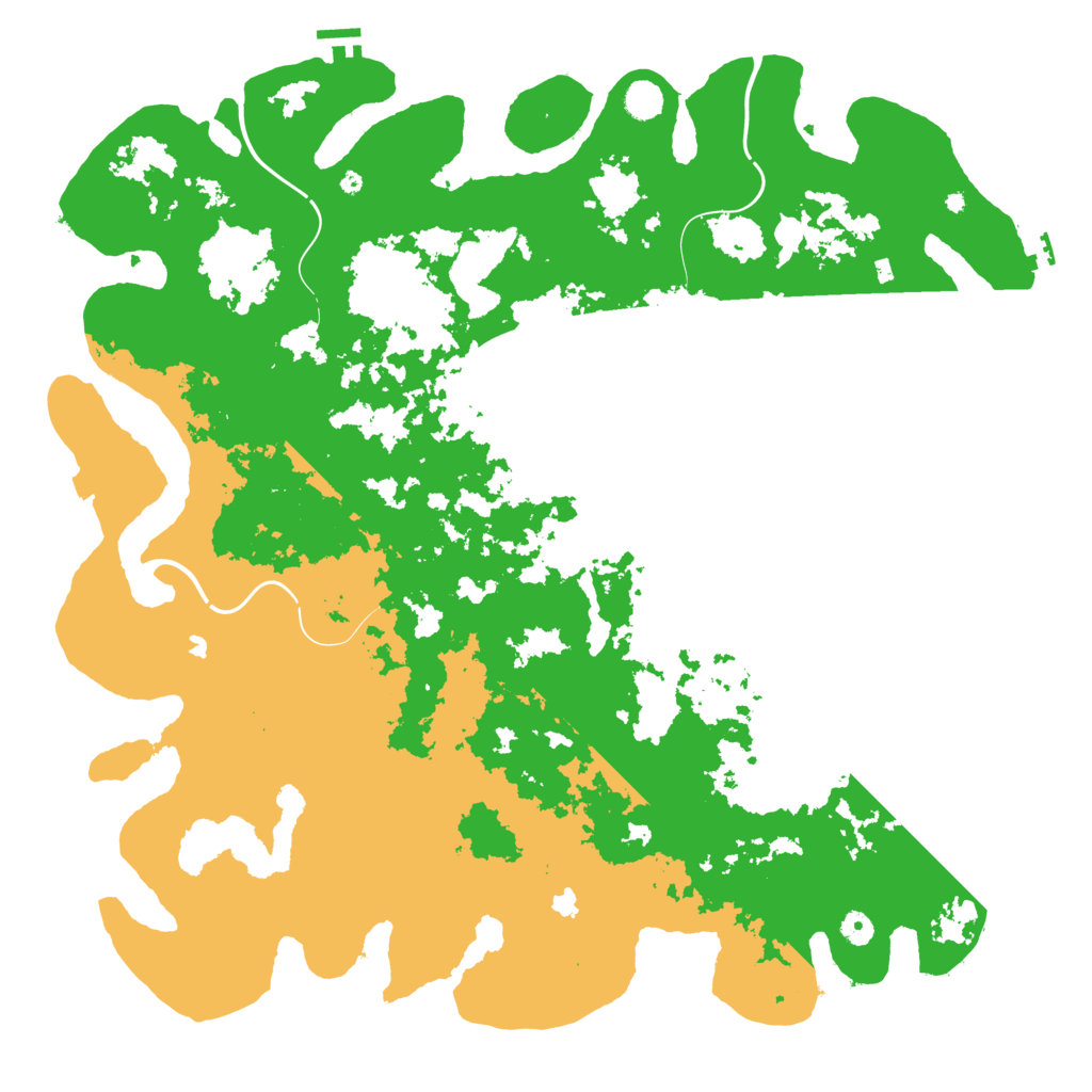 Biome Rust Map: Procedural Map, Size: 5000, Seed: 1338145155