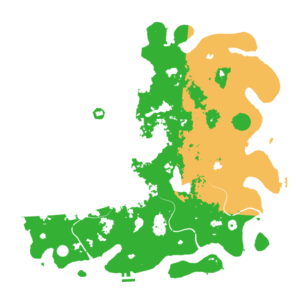 Biome Rust Map: Procedural Map, Size: 4500, Seed: 464448956