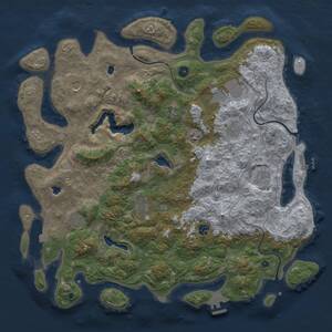 Thumbnail Rust Map: Procedural Map, Size: 4700, Seed: 1876745952, 16 Monuments