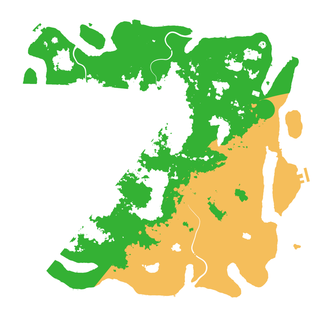 Biome Rust Map: Procedural Map, Size: 4500, Seed: 791358866