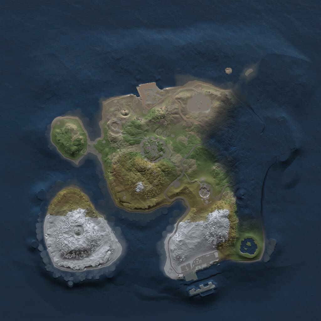 Rust Map: Procedural Map, Size: 1899, Seed: 13812, 7 Monuments