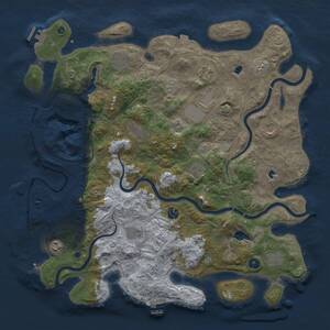 Thumbnail Rust Map: Procedural Map, Size: 4500, Seed: 1549832946, 17 Monuments
