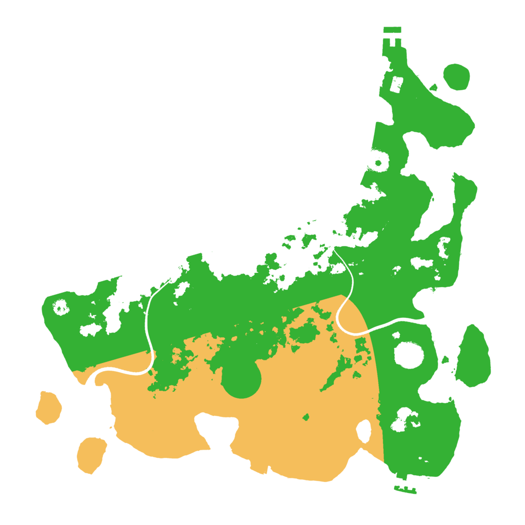 Biome Rust Map: Procedural Map, Size: 3500, Seed: 62716
