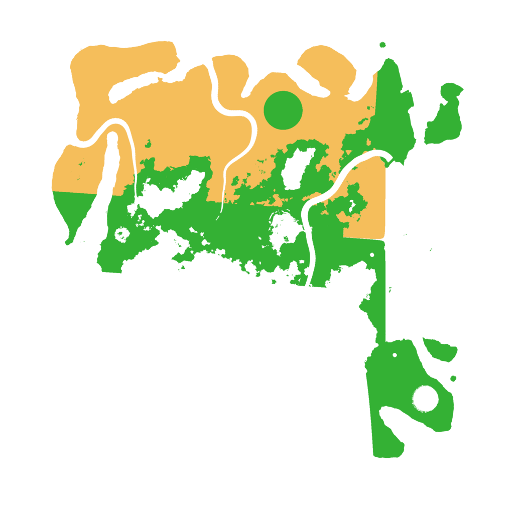 Biome Rust Map: Procedural Map, Size: 3500, Seed: 1809139145