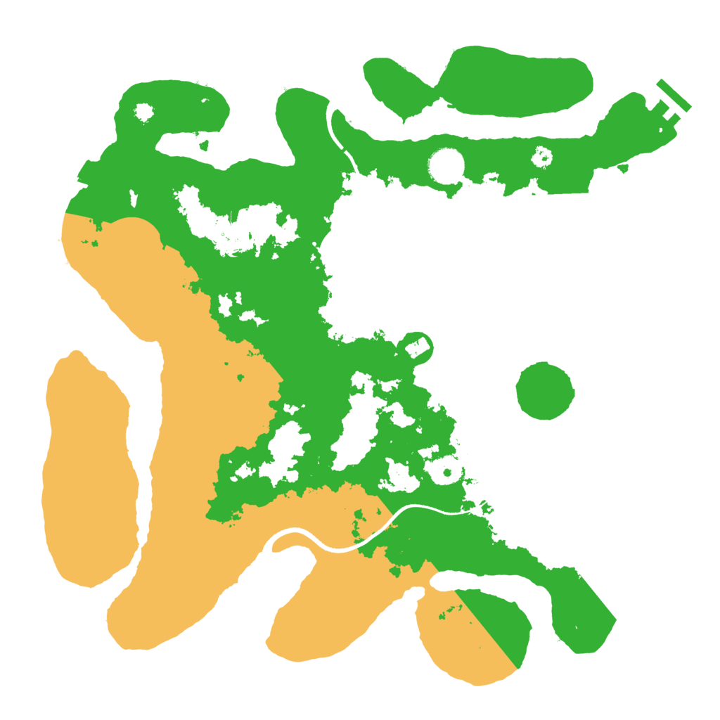 Biome Rust Map: Procedural Map, Size: 3500, Seed: 392438958