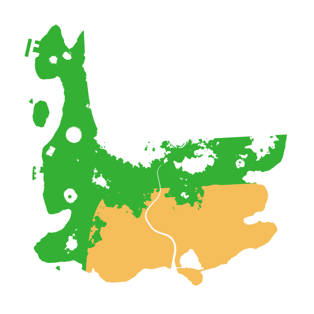 Biome Rust Map: Procedural Map, Size: 3500, Seed: 2125273566