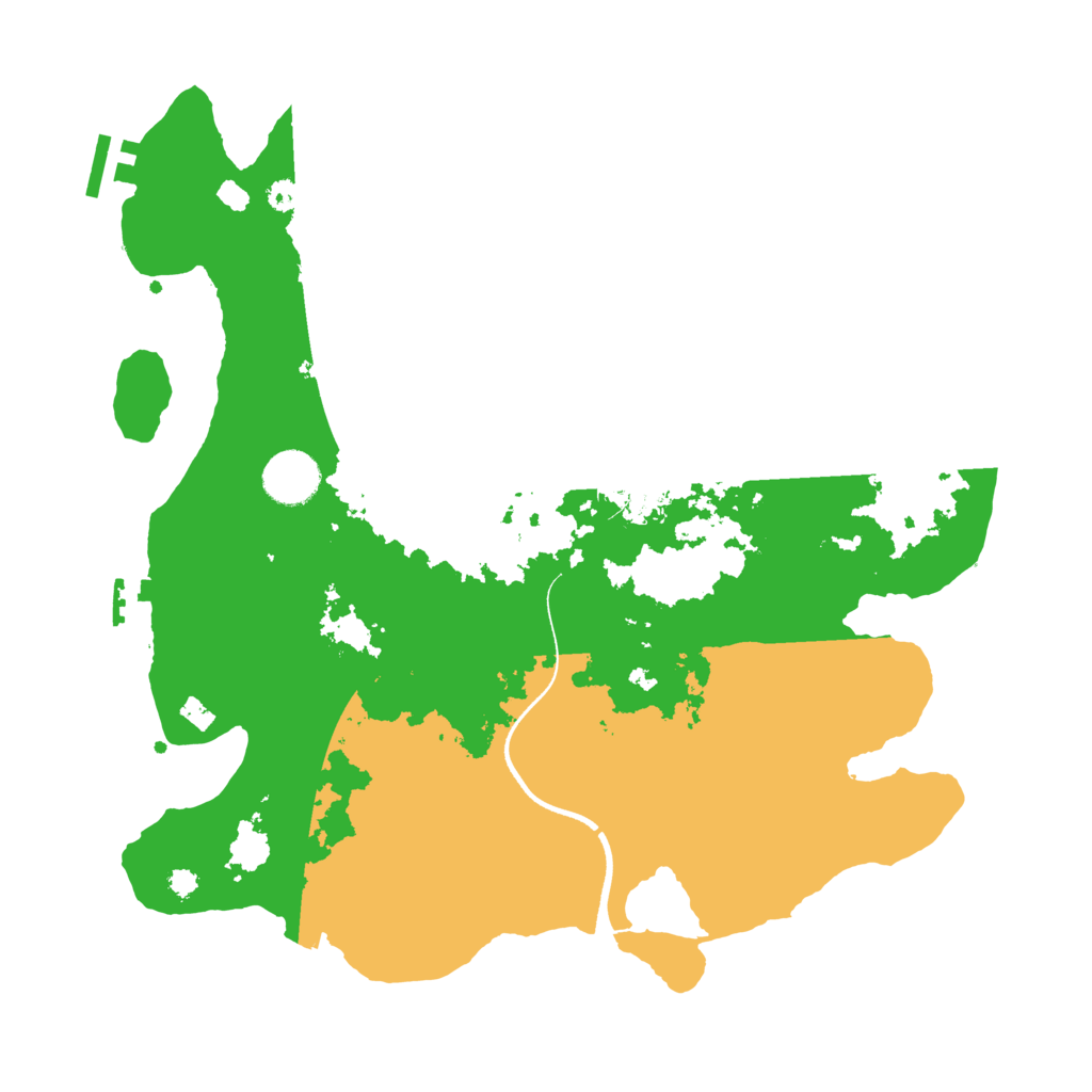 Biome Rust Map: Procedural Map, Size: 3500, Seed: 2125273566