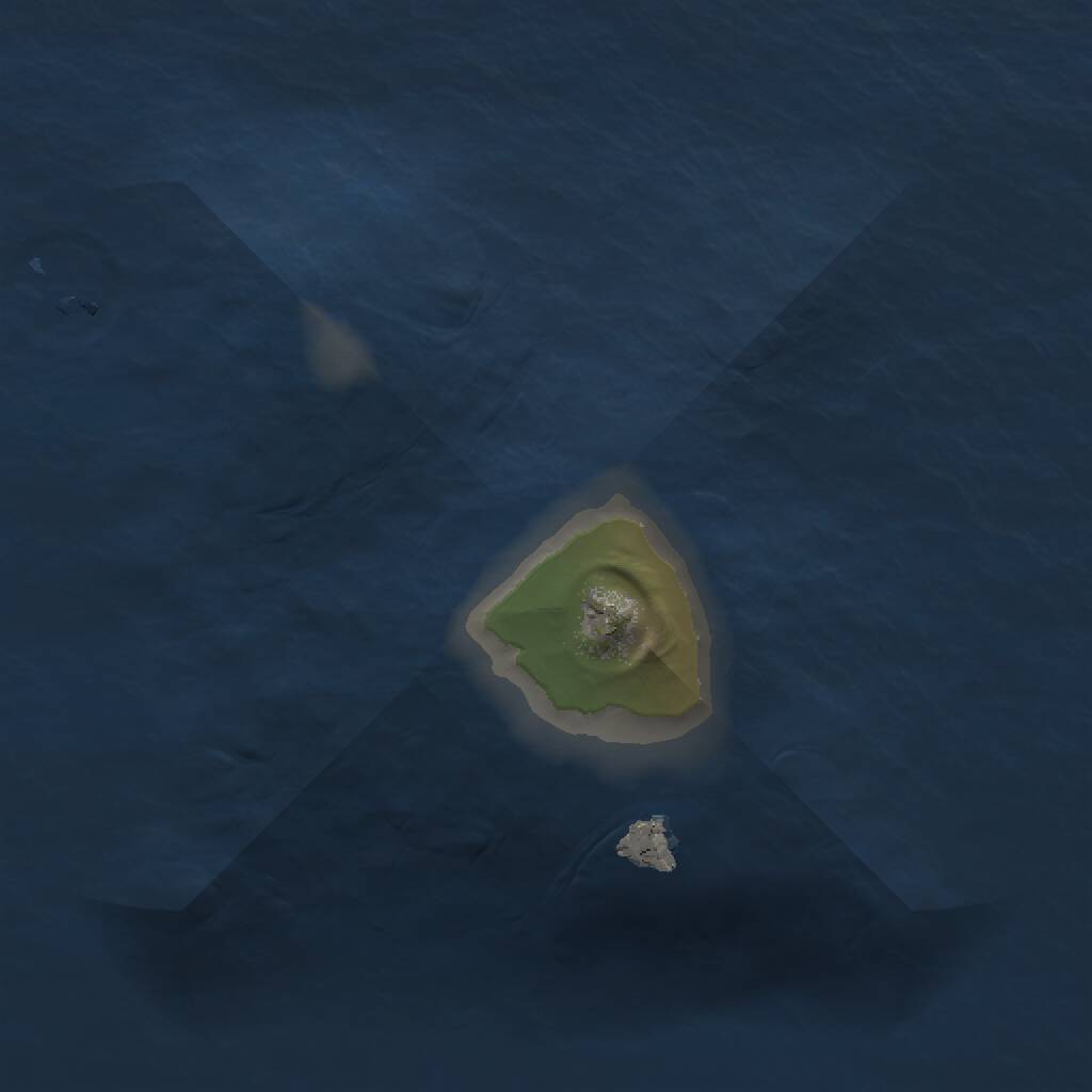 Rust Map: Procedural Map, Size: 1000, Seed: 43464, 1 Monuments