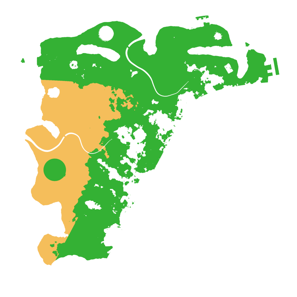 Biome Rust Map: Procedural Map, Size: 3500, Seed: 118555