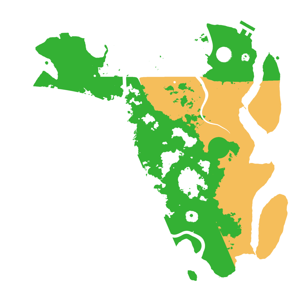 Biome Rust Map: Procedural Map, Size: 3800, Seed: 148313229