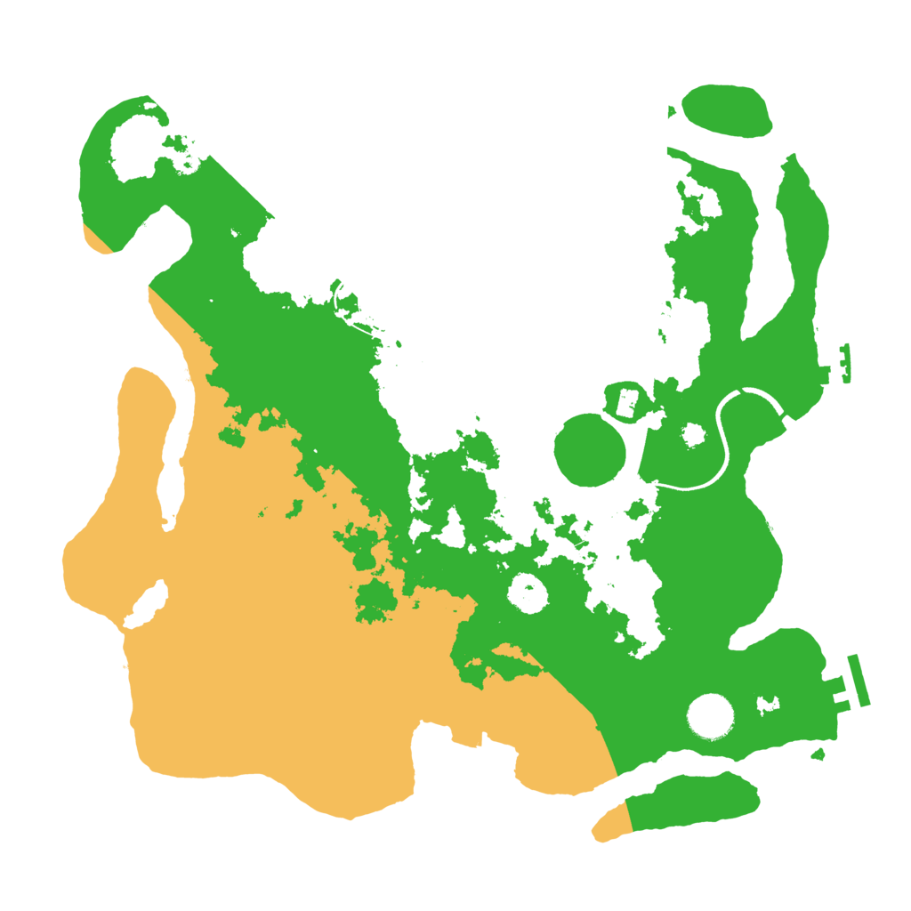 Biome Rust Map: Procedural Map, Size: 3500, Seed: 79211169