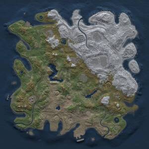 Thumbnail Rust Map: Procedural Map, Size: 4250, Seed: 1145144099, 15 Monuments