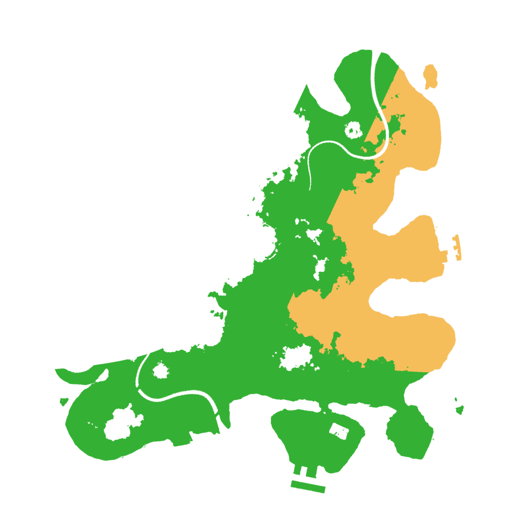 Biome Rust Map: Procedural Map, Size: 3000, Seed: 2136271733