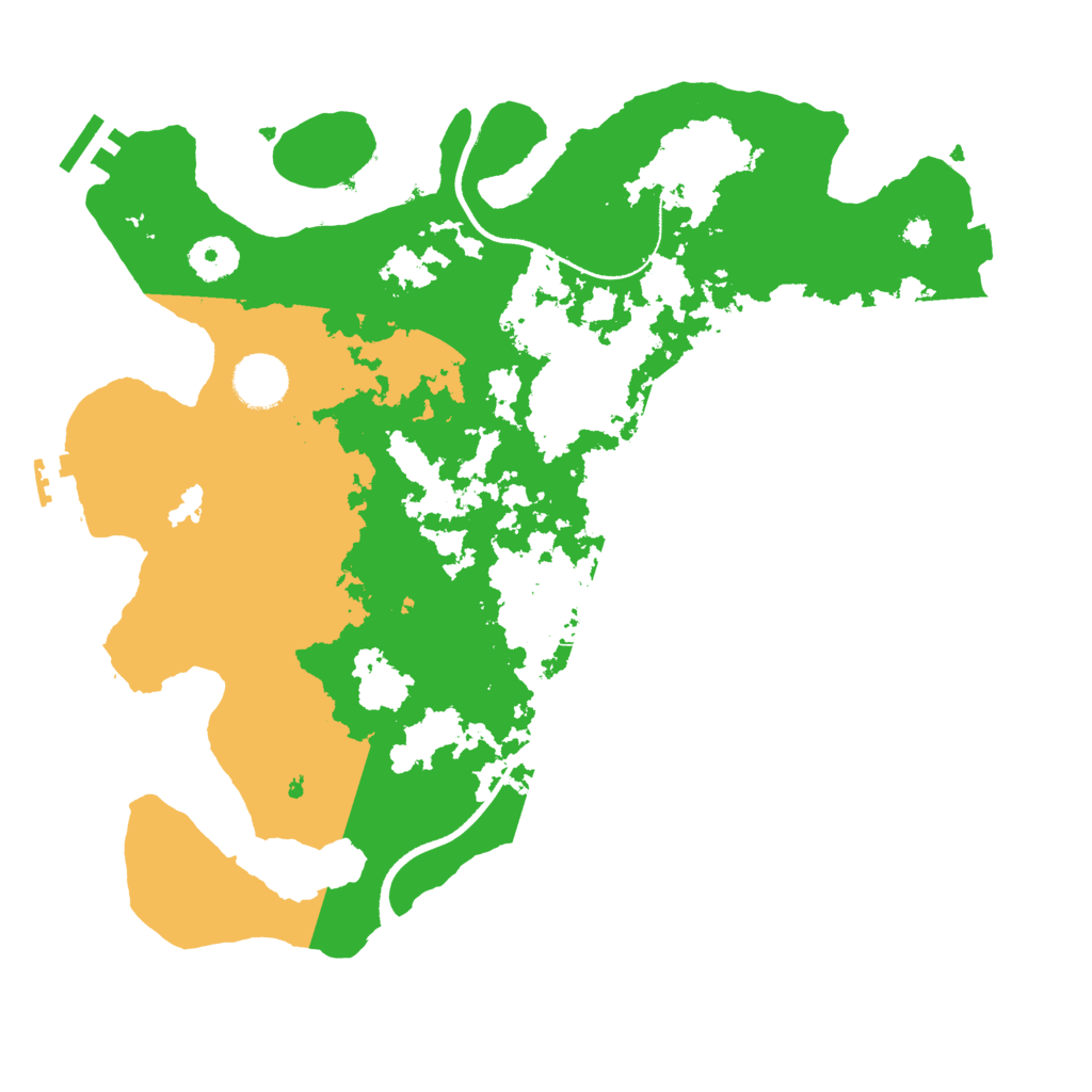 Biome Rust Map: Procedural Map, Size: 3500, Seed: 1991066594