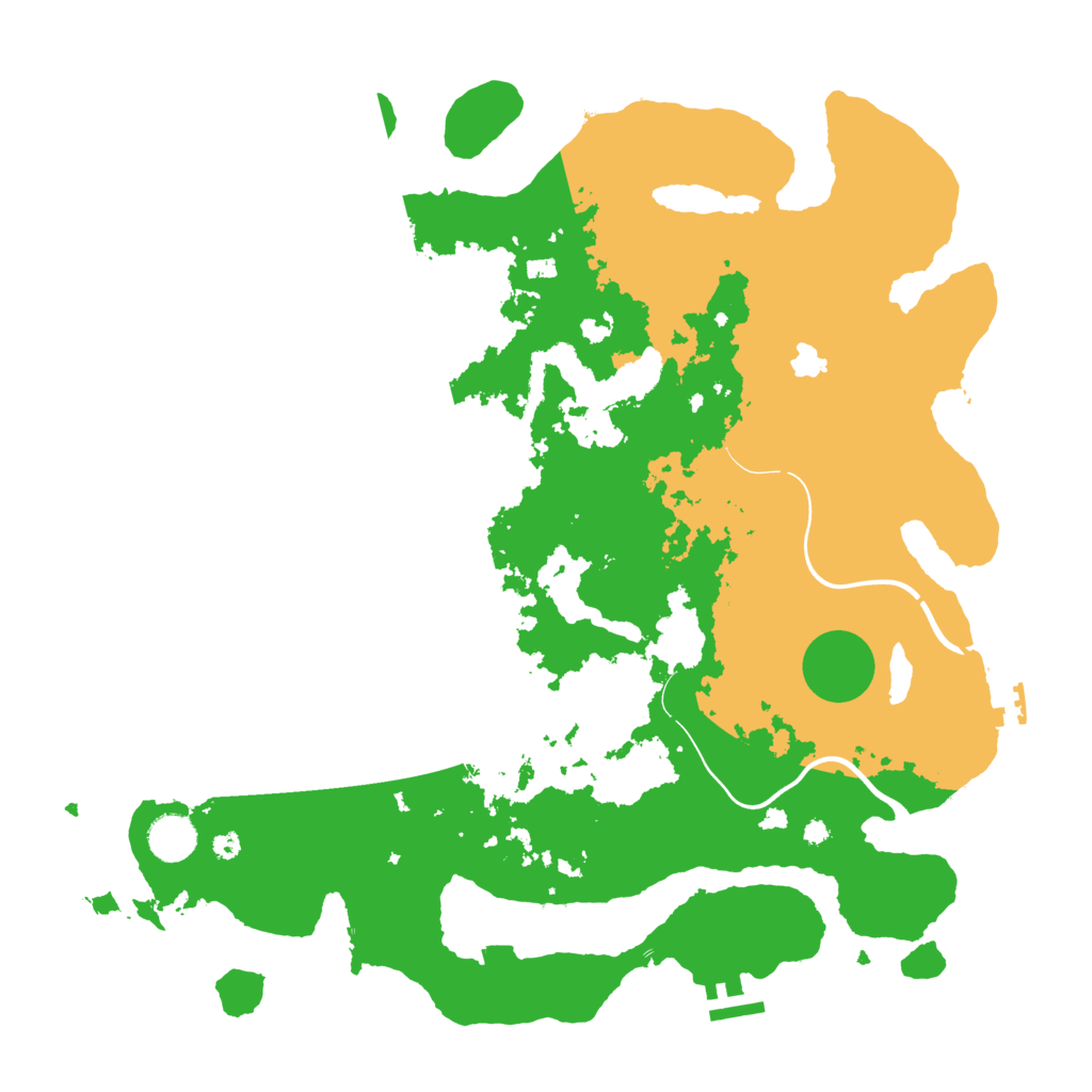 Biome Rust Map: Procedural Map, Size: 4000, Seed: 195823