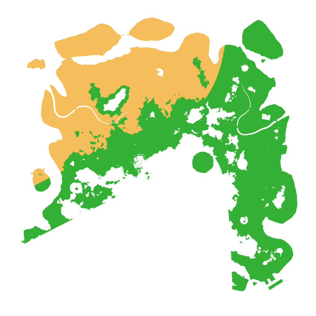 Biome Rust Map: Procedural Map, Size: 4000, Seed: 222265