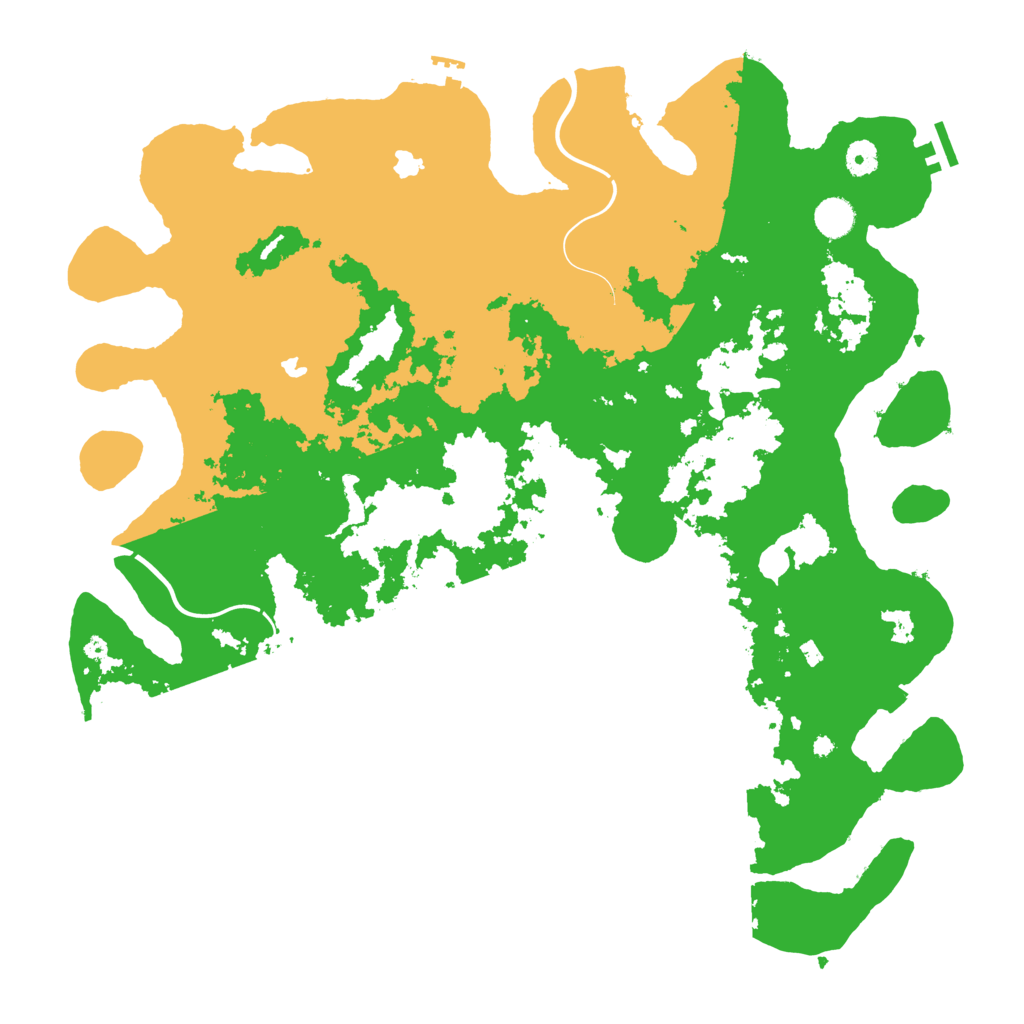 Biome Rust Map: Procedural Map, Size: 4500, Seed: 33342281