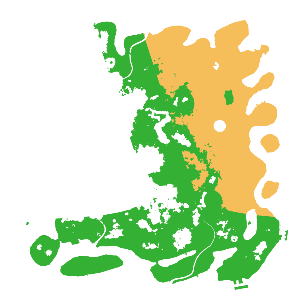 Biome Rust Map: Procedural Map, Size: 4400, Seed: 1616871115