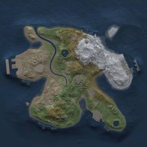 Thumbnail Rust Map: Procedural Map, Size: 2000, Seed: 901852770, 5 Monuments