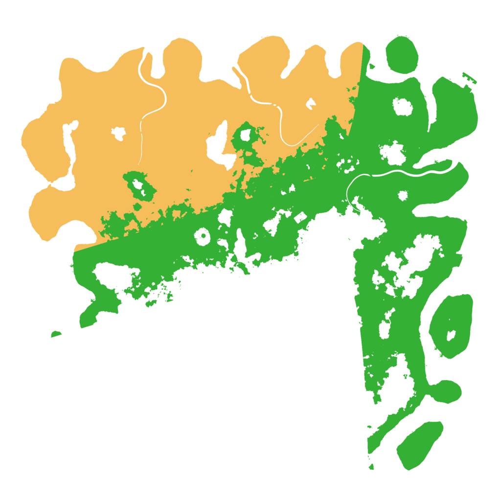 Biome Rust Map: Procedural Map, Size: 4500, Seed: 42268282