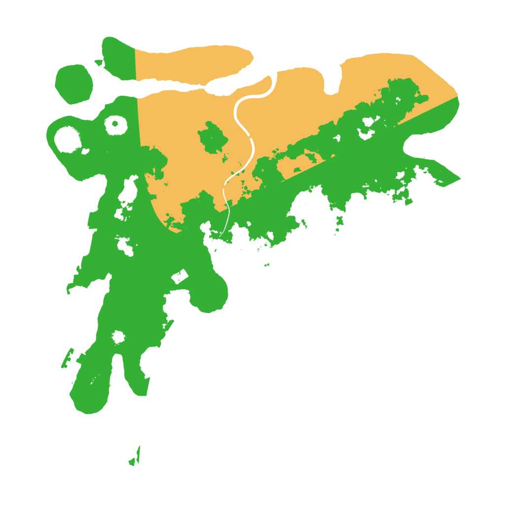 Biome Rust Map: Procedural Map, Size: 3500, Seed: 864296722