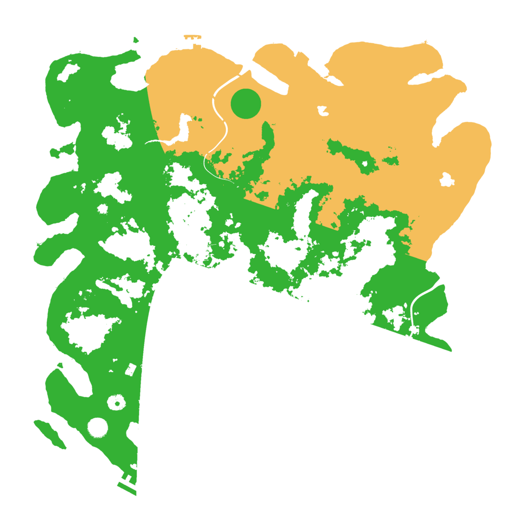 Biome Rust Map: Procedural Map, Size: 4500, Seed: 157405758
