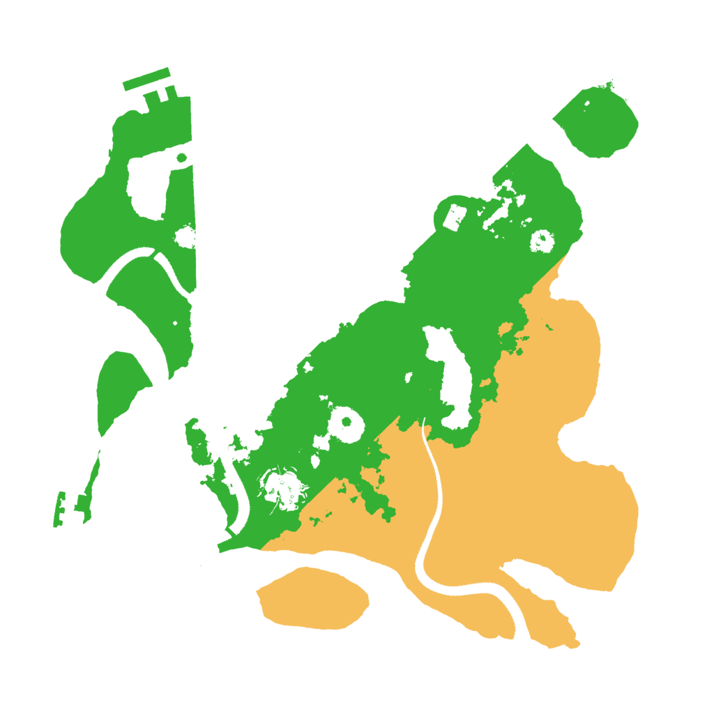 Biome Rust Map: Procedural Map, Size: 3000, Seed: 801283387