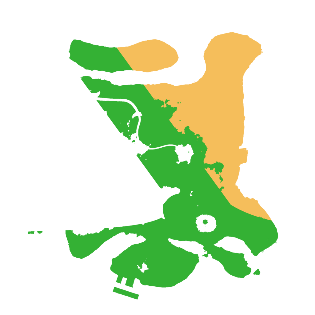 Biome Rust Map: Procedural Map, Size: 2450, Seed: 2113396574