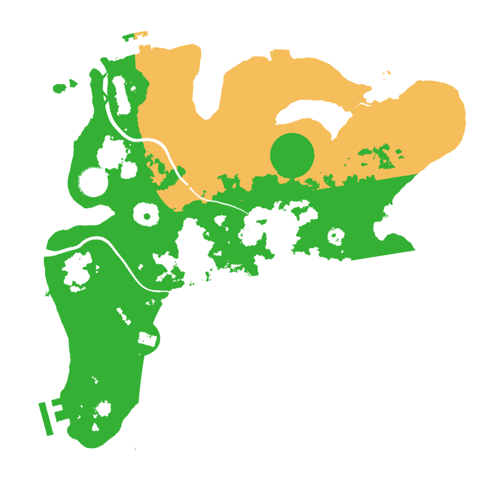 Biome Rust Map: Procedural Map, Size: 3000, Seed: 1213142069