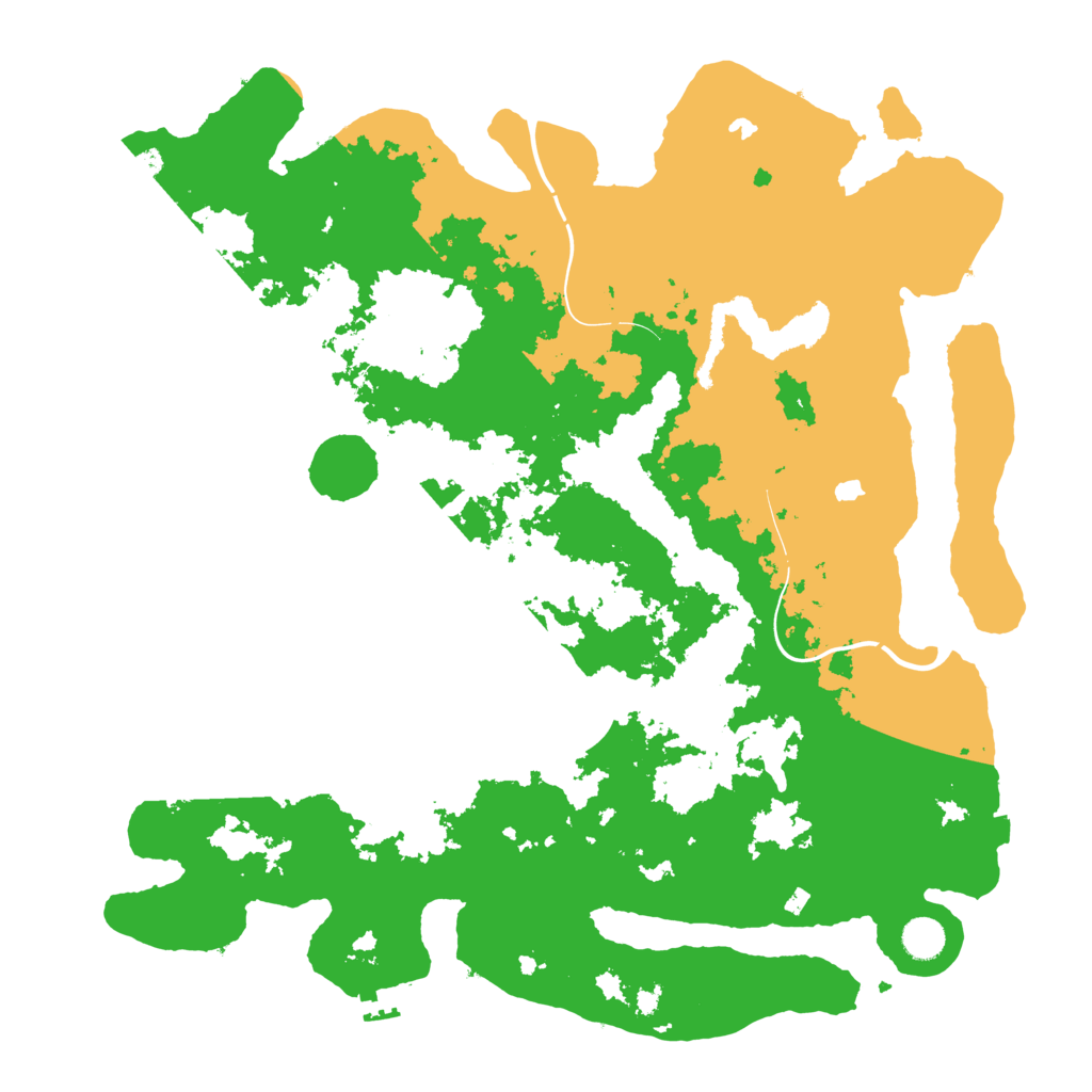 Biome Rust Map: Procedural Map, Size: 4500, Seed: 1980008629